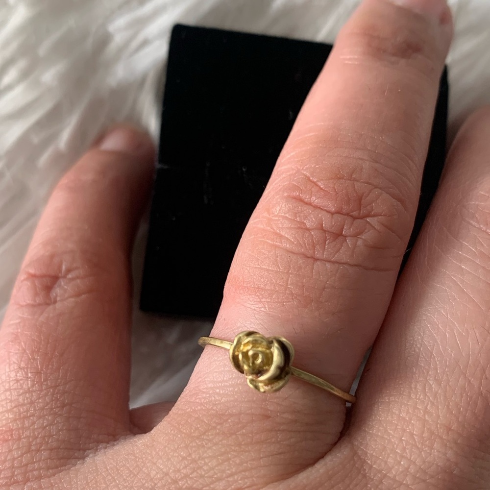 Verameat rose Gold brass ring